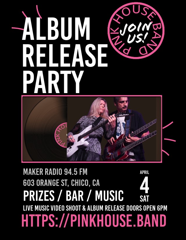 Pink House Band Release Party Poster
